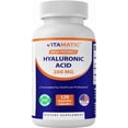 thumbnail image 1 of Vitamatic Hyaluronic Acid 200 mg Gluten Free Dairy-Free 120 Capsules, 1 of 11