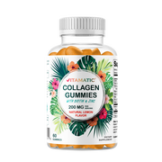Vitamatic Hydrolyzed Collagen Gummies with Vitamin C, Zinc, Biotin for Healthy Skin Support, 60 Count