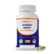 Vitamatic Kudzu Root 201 Extract Pills Pueraria lobata Root   Herbal Supplement   Non-GMO, Gluten Free   120 Veg Capsules   Made in USA