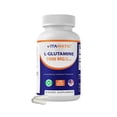 thumbnail image 1 of Vitamatic L-Glutamine 1000 mg Per Serving, 180 Vegetarian Capsules, Non-GMO, Gluten Free, Amino Acid Supplement, Made in the USA, 1 of 9