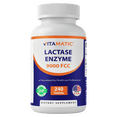 thumbnail interactive-video image 1 of Vitamatic Lactase Enzyme 9000 FCC 240 Tablets - Lactose Intolerance Relief Caplets, 1 of 12