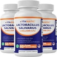 thumbnail image 1 of Vitamatic Lactobacillus Salivarius 2 Billion per DR Capsule - 60 Count - Digestive Support - Made with Prebiotic Inulin Fiber (3 Bottles), 1 of 11