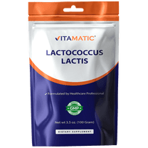 Vitamatic Lactococcus Lactis Probiotic Powder Digestive Support Gluten-Free Soy-Free 100 Gram (3.5 OZ) 100 Servings
