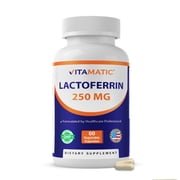 Vitamatic Lactoferrin 250mg, 60 Vegetable Capsules - Promotes Healthy Immune Function*