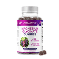 thumbnail image 1 of Vitamatic Magnesium Glycinate Gummies 600 mg per Serving – 60 Ct – Natural Grape Flavor – Non-GMO, Gluten Free, 1 of 10