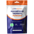 thumbnail image 1 of Vitamatic Magnesium Taurate 1000mg per Serving Supports Muscle, Joint, and Heart Health 250 Grams - 250 Servings, 1 of 10