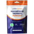 thumbnail image 1 of Vitamatic Magnesium Taurate 1000mg per Serving Supports Muscle, Joint, and Heart Health 250 Grams - 250 Servings, 1 of 10
