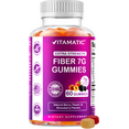 thumbnail image 1 of Vitamatic Prebiotic Fiber Gummies for Adults - 7G Fiber Extra Strength - Zero Sugar Added - 60 Pectin Based Gummies - Digestive Health & Regularity Support, 1 of 11