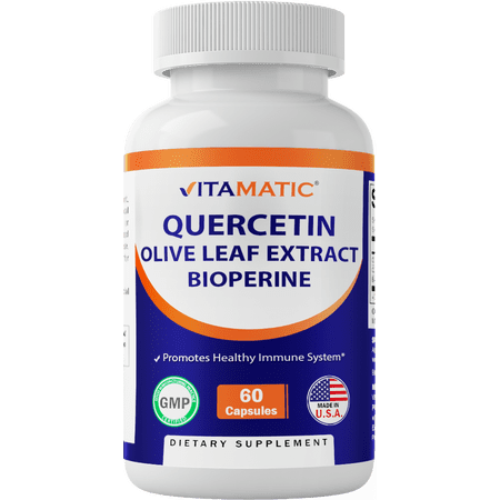 Vitamatic Quercetin, Olive Leaf Extract, Immune Support - 60 Capsules