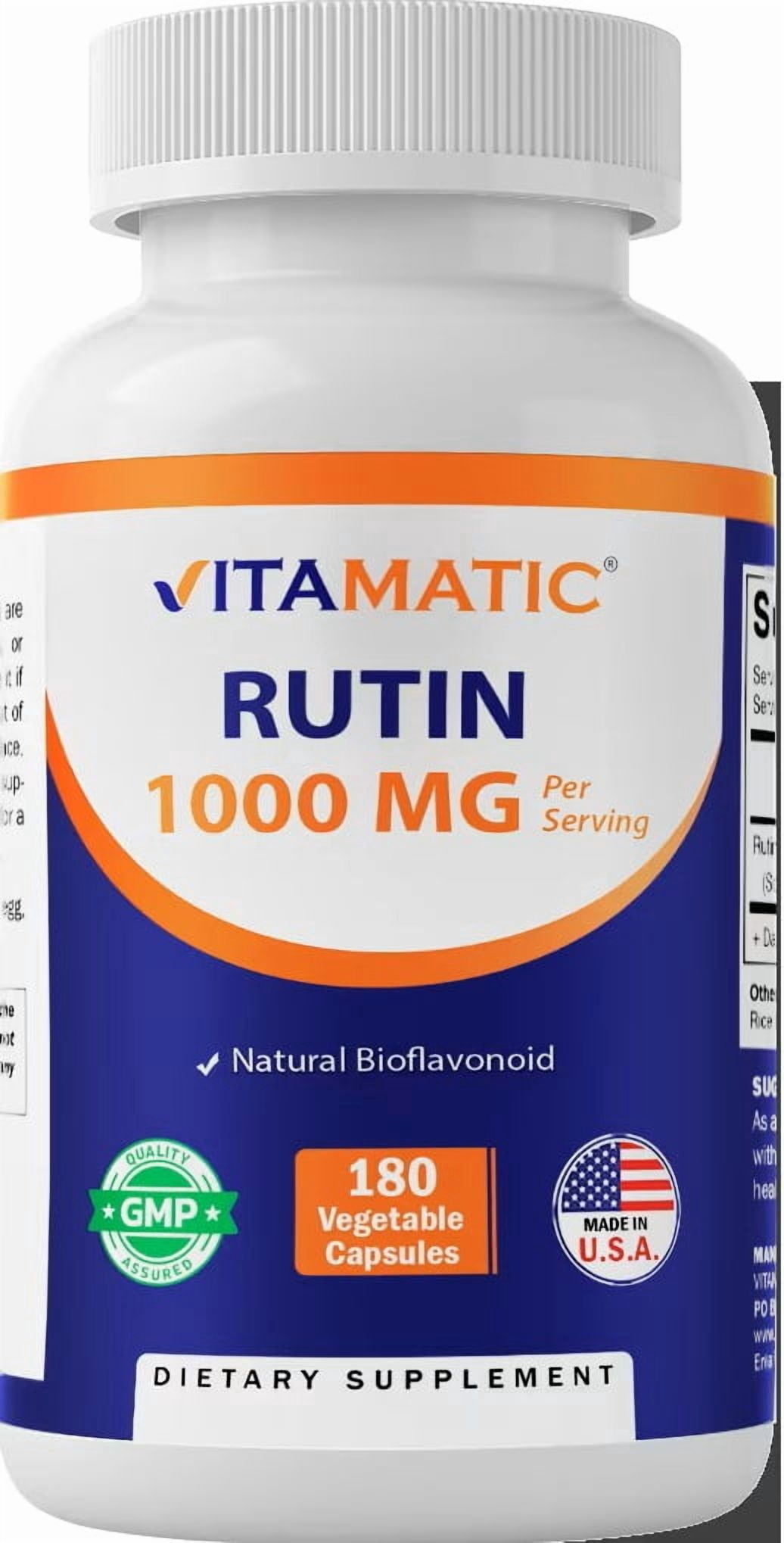 Vitamatic Rutin 1000mg Bioflavonoid Supplement, 90 Servings