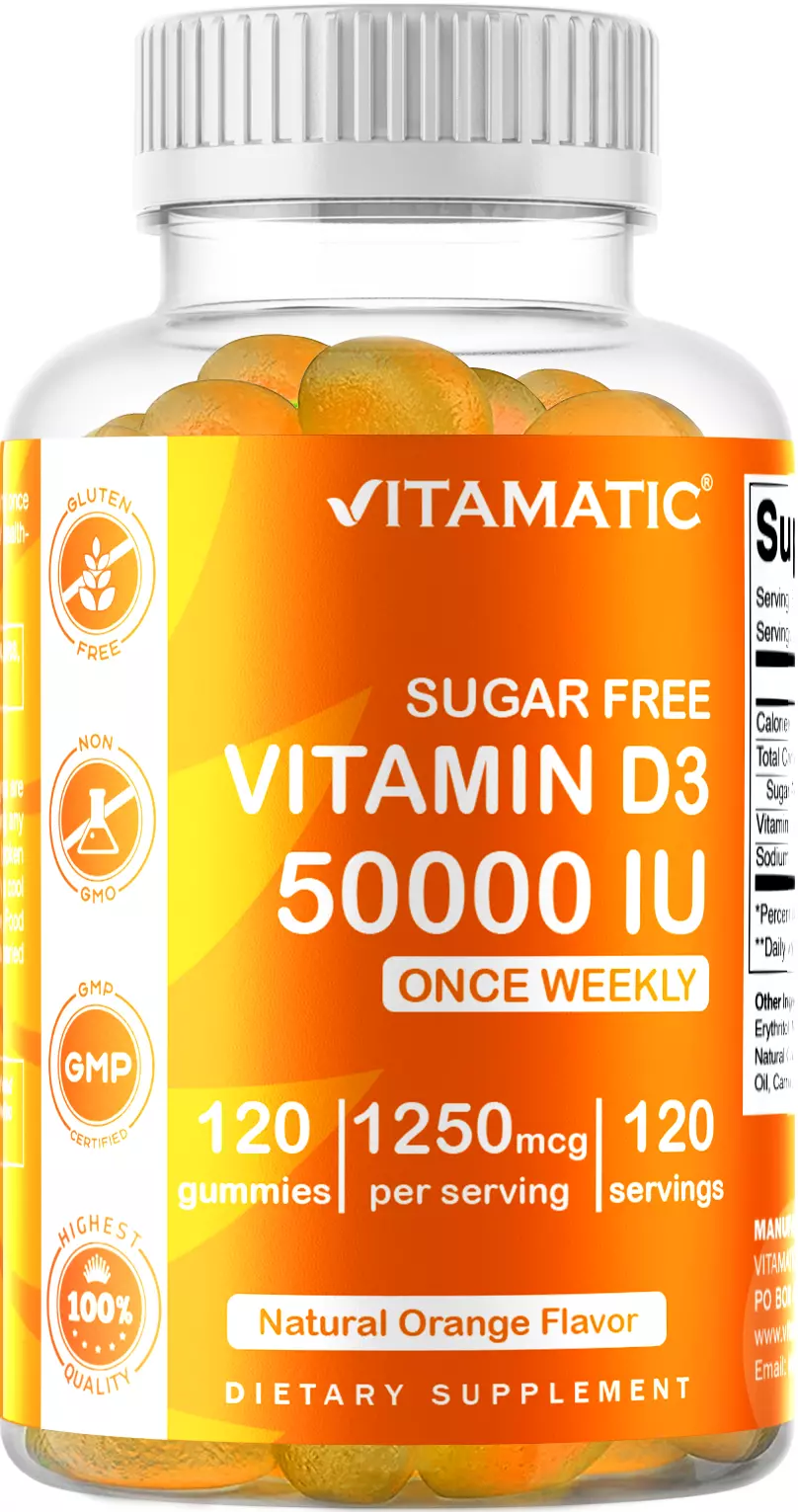 Vitamatic Sugar Free Vitamin D3 50 000 IU 120 Pectin Based Gummies vitamatic-sugar-free-vitamin-d3-50-000-iu-120-pectin-based-gummies