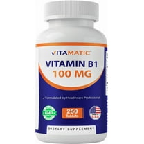 Vitamatic Vitamin B1 (As Thiamine Mononitrate) 100 mg - 250 Vegetarian Tablets