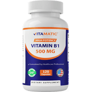 Vitamatic Vitamin B1 (Thiamine) 500mg, 120 Capsule
