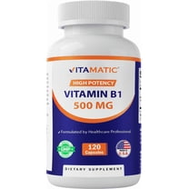 Vitamatic Vitamin B1 (Thiamine) 500mg, 120 Capsule