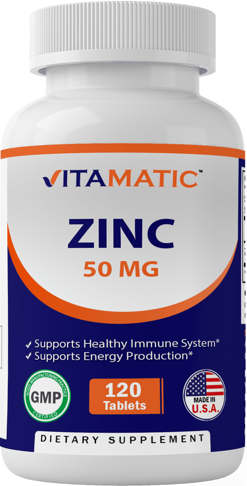Vitamatic Zinc 50 mg as Zinc Supplement as Gluconate 120 Tablets (50mg