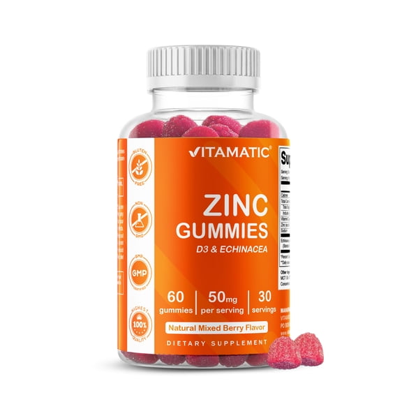 Vitamatic Zinc 50mg Gummies - 60 Vegan Gummies