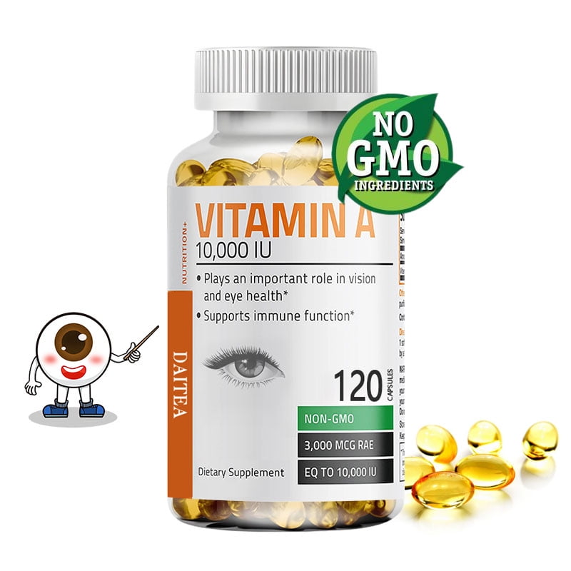 Vitamin A 10,000 IU - Supports Healthy Vision & Immune System and Healthy Growth & Reproduction, 120 Softgels