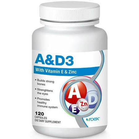 Vitamin A & D3 Formula with Vitamin E 120 caps by Roex
