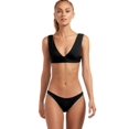 thumbnail image 1 of Vitamin A Magnolia V-Neck Black Ecolux 4/XS, 1 of 4