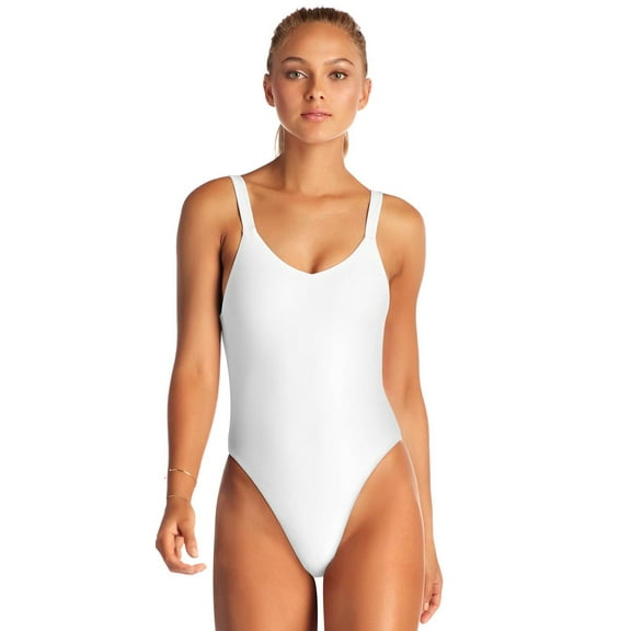 Vitamin A Swimwear Leah Bodysuit Eco White XS