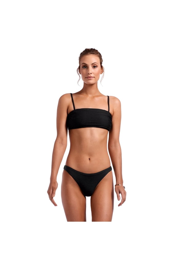 Vitamin A Womens Mila Top, Black BioRib, X-Small