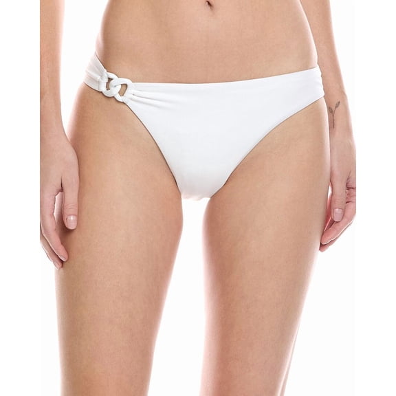 Vitamin A womens  Luxe Link Bikini Bottom, xs, White