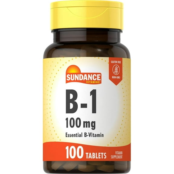 Vitamin B-1 | 100mg | 100 Tablets | For Men and Women | by Sundance