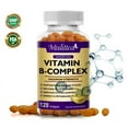 thumbnail image 1 of Vitamin B Complex Capsules- B Vitamins Including B12, B2, B6, Folic Acid - Vitamin B Supplement - Support Healthy Energy Metabolism - 120 Vegetarian Capsules, 1 of 9