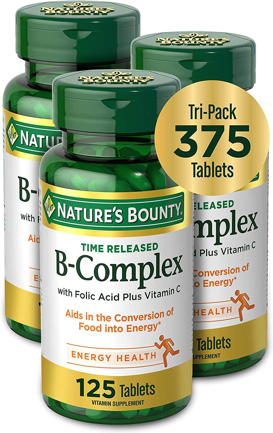 Vitamin by Nature's Bounty, Time Released Vitamin Supplement w/ Folic Acid Plus