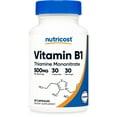 thumbnail interactive-video image 1 of Vitamin B1 (Thiamin) Capsules [500 MG] [30 CAPS], 1 of 6