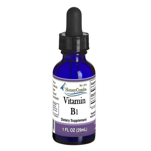 Vitamin B1 (Thiamin)- Liquid Alcohol FREE- Support natural energy production