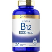 Vitamin B12 1000mcg | 400 Tablets | Vegetarian Formula | by Carlyle