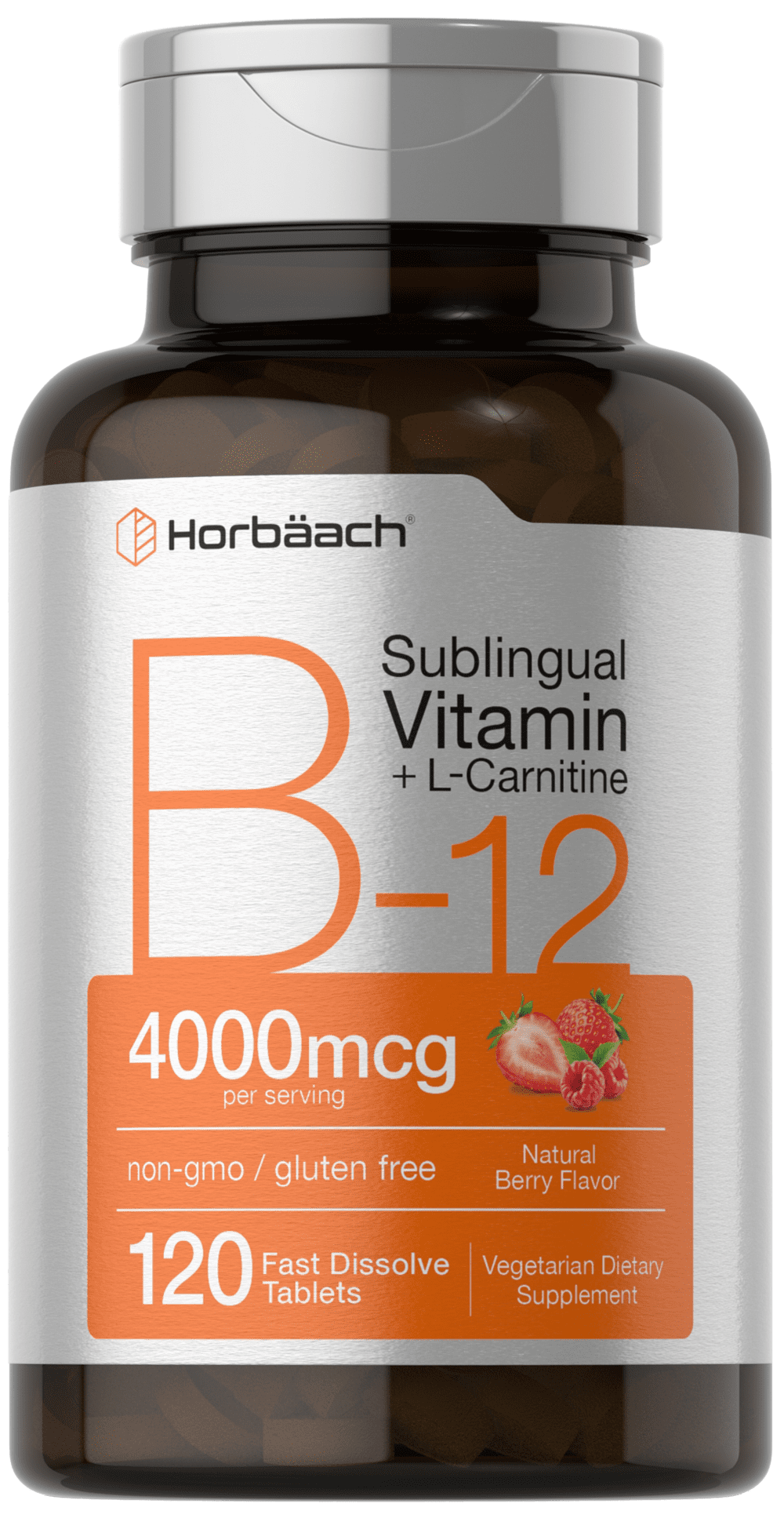 Vitamin B12 4000mcg + LCarnitine 120 Fast Dissolve Tablets by