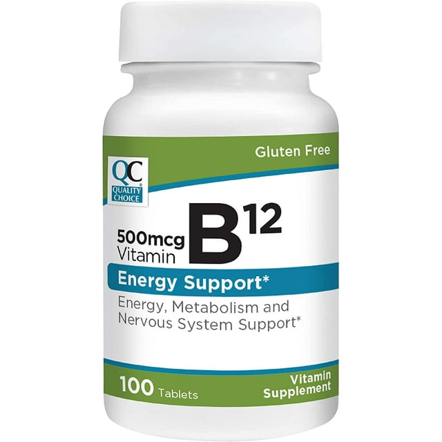 Vitamin B12 500 mcg Tablets 100 ct