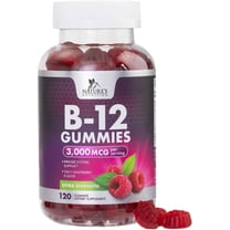 B12 Energy Gummies 3000 mcg - Extra Strength Vitamin B 12 Gummy for Metabolism & Immune System Support - Chewable Dietary B12 Supplements for Adults & Kids Caffeine Free Gummy Vitamin - 120 Gummies