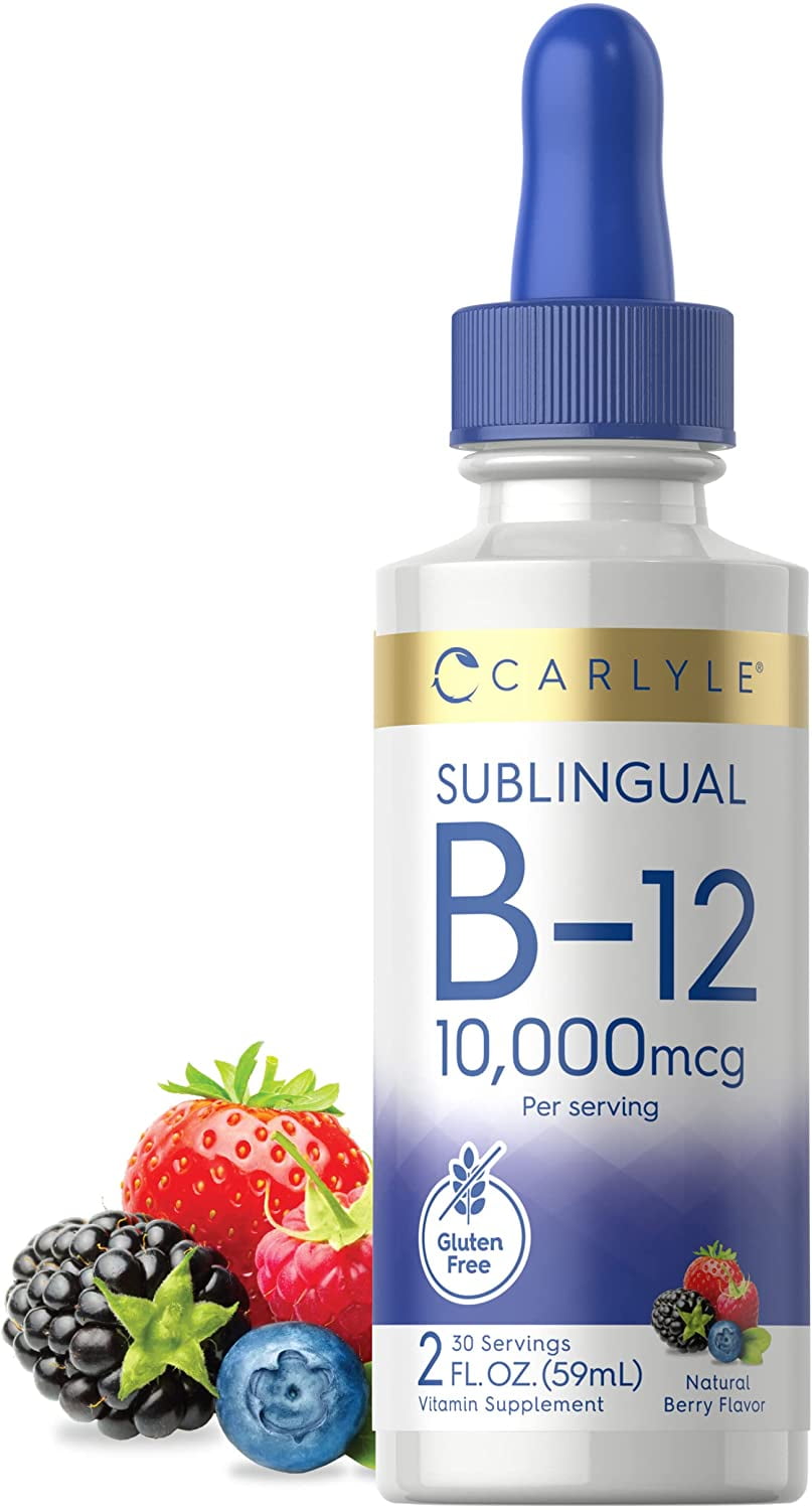 Vitamin B12 Sublingual 10,000mcg 2 fl oz Vegetarian Liquid by