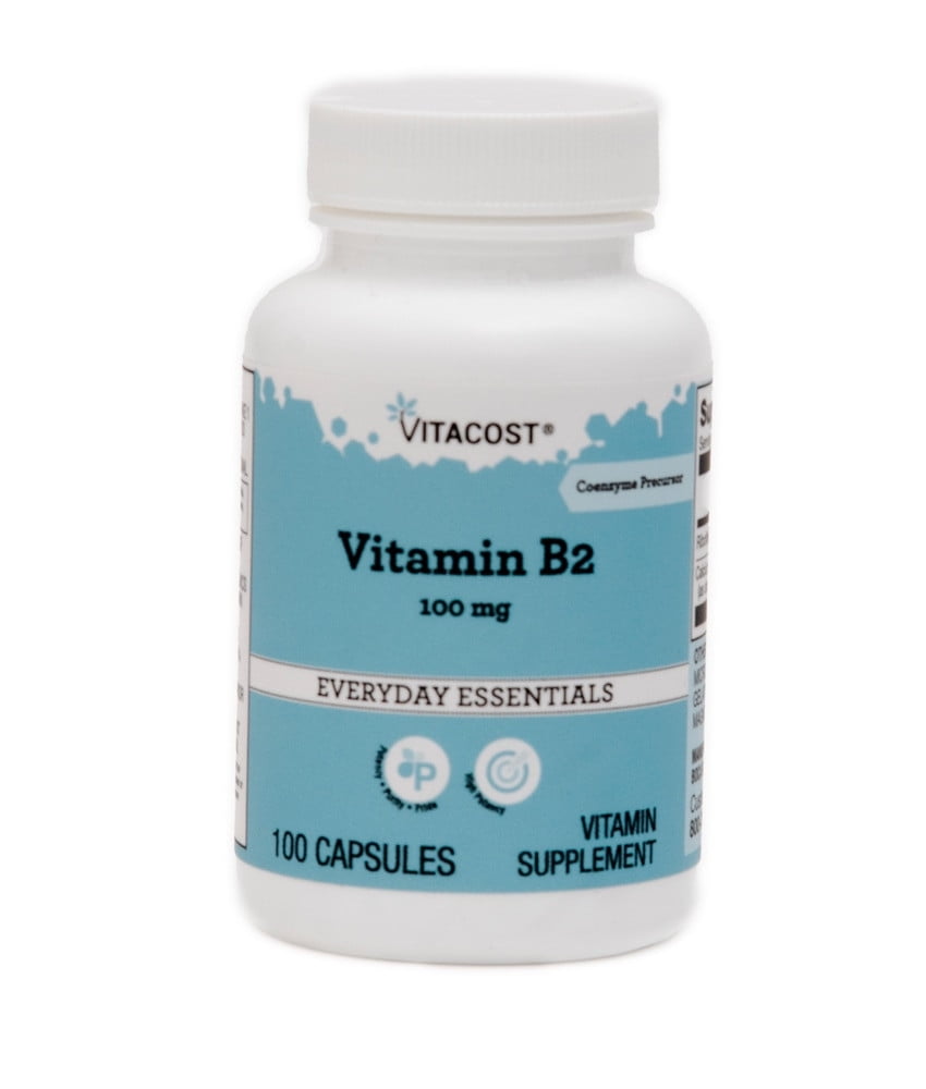 Vitamin B2 100 Mg 100 Capsules