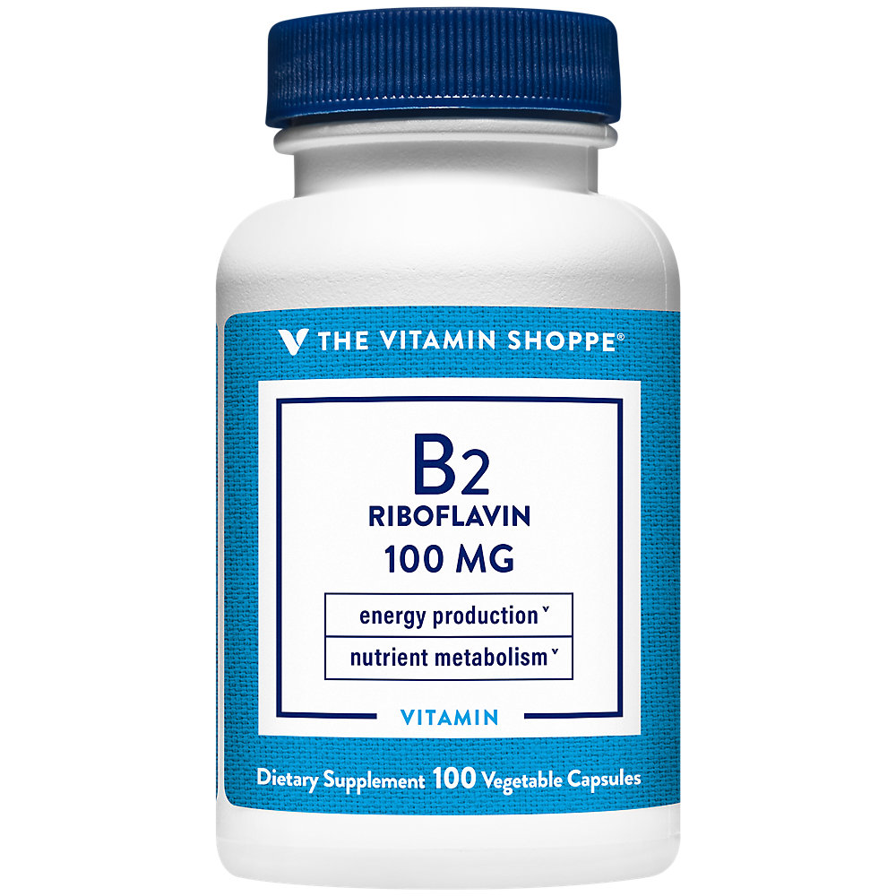 Vitamin B2 (Riboflavin) 100mg Energy Production & Nutrient Metabolism
