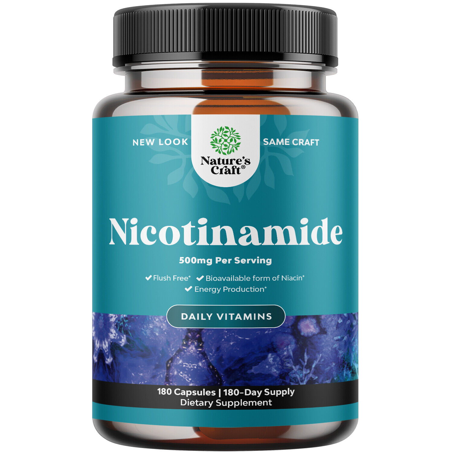 Vitamin B3 Nicotinamide 500mg 180 Capsules