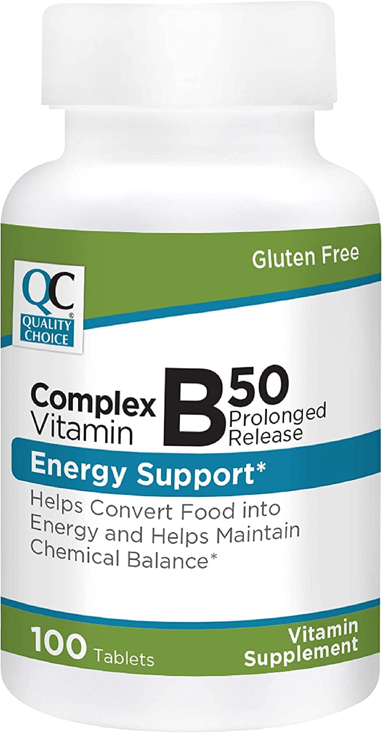 Vitamin B50 Complex PR Tablets 100 ct - Walmart.com