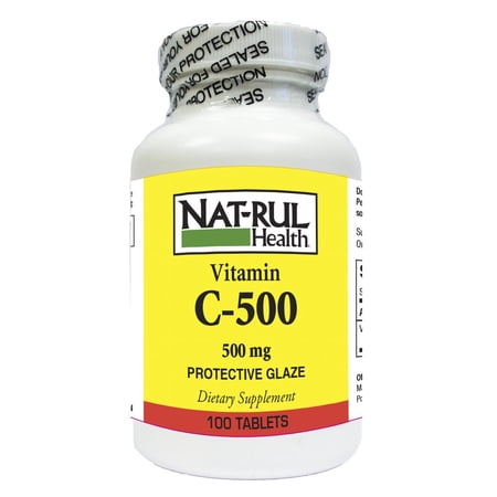 Vitamin C 500 Tablets 500mg Nat-rul, Size: 100