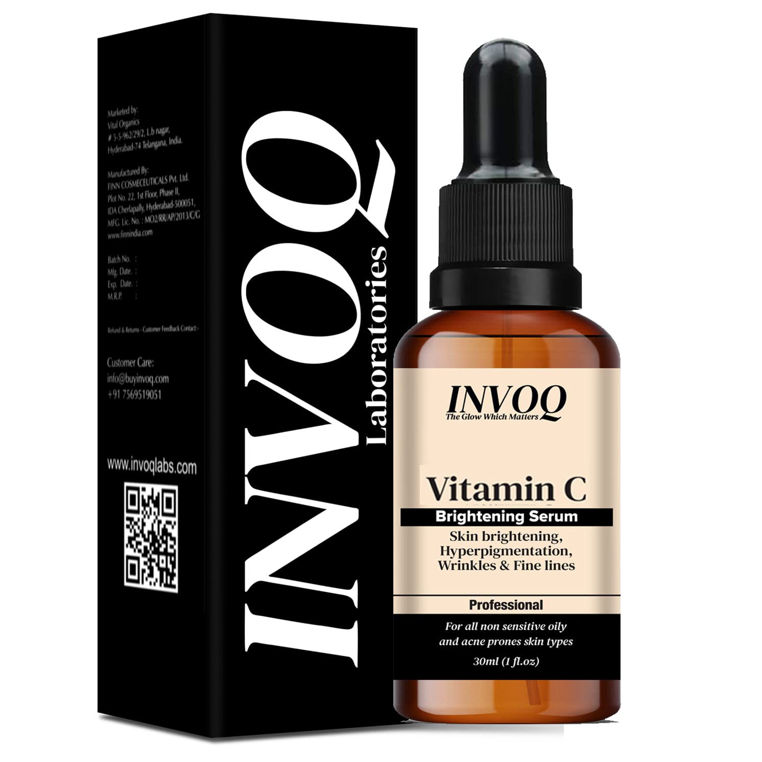 Vitamin C Face Serum with Hyaluronic Acid for Face Pigmentation and