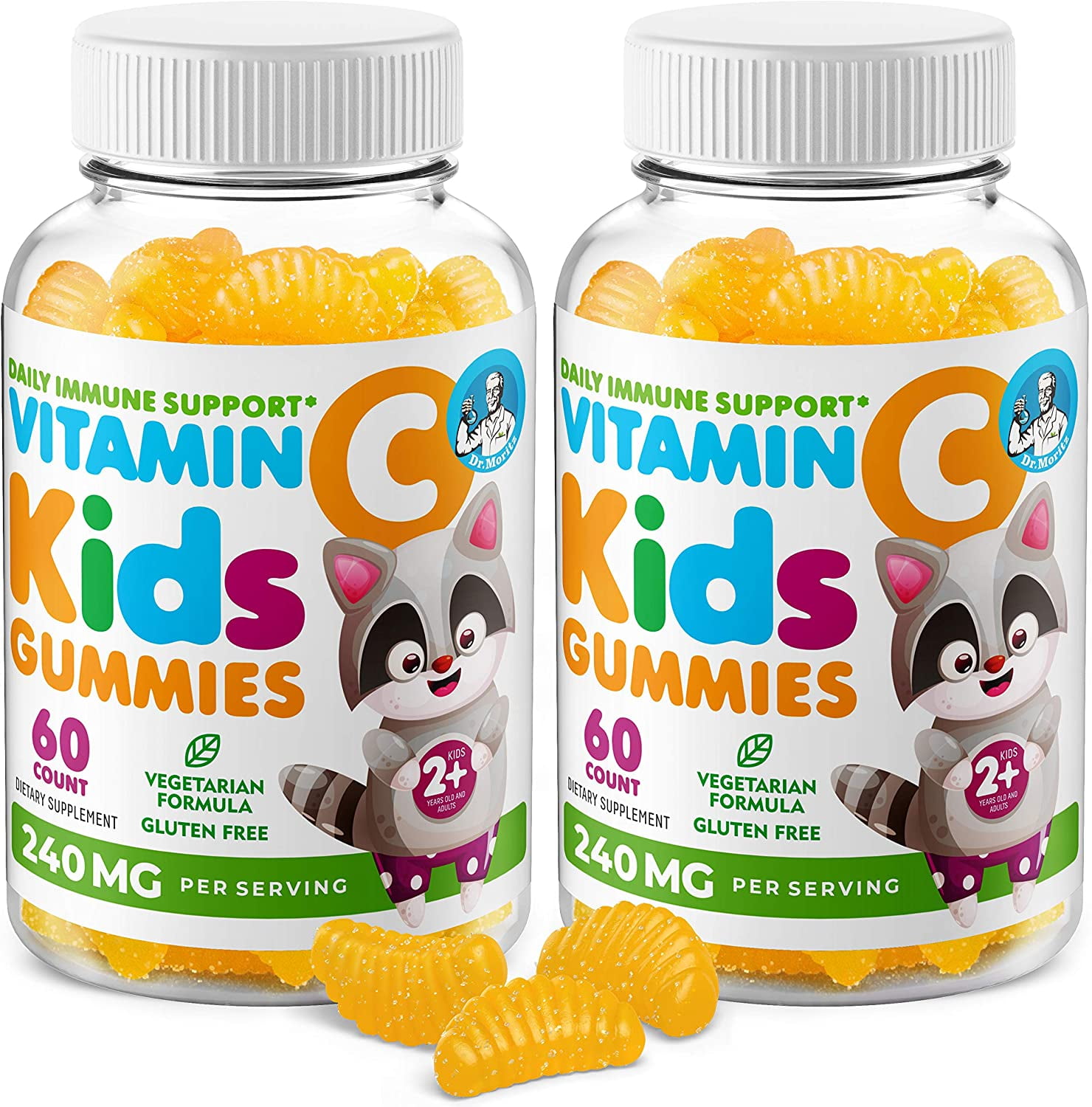 Vitamin C Gummies for Kids & Adults 240 mg Immune Support LowSugar