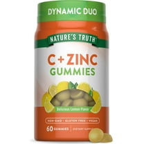 Vitamin C Gummies with Zinc | 60 count | Immune Support Supplement | by Nature's Truth