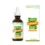 Vitamin C Serum 30% + E + Retinol + Hyaluronic Acid (ha) Organic Anti-Aging 2 Oz