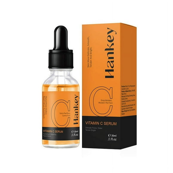 Vitamin C Serum for Face,Anti Aging Formula w/Vitamin C,Hyaluronic Acid,Vitamin E,Brightening Serum,Improve Appearance of Dark Spots, Tone,Fine Lines & Wrinkles,Smoothing Serum for Blemish-Prone Skin