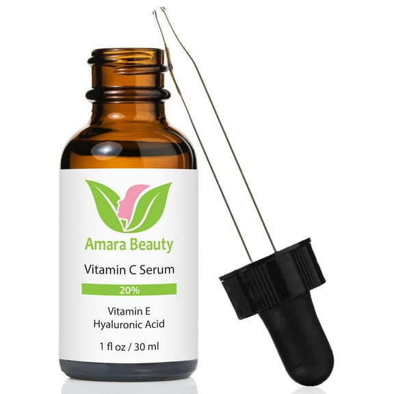 Vitamin C Serum for Face 20% with Hyaluronic Acid & Vitamin E, 1 fl. oz. C3