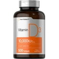 thumbnail image 1 of Vitamin D 10,000 IU | 500 Softgels | 250mcg | by Horbaach, 1 of 7