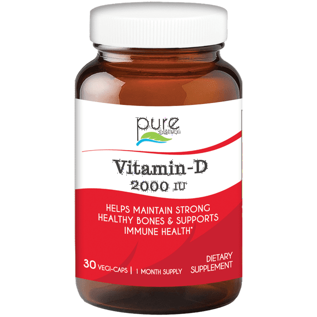 Vitamin D 2000 IU by Pure Essence Vitamin D from 100 Pure