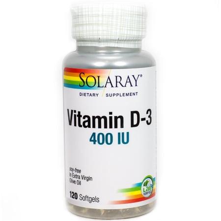 Vitamin D 400 iu By Solaray - 120 Softgels
